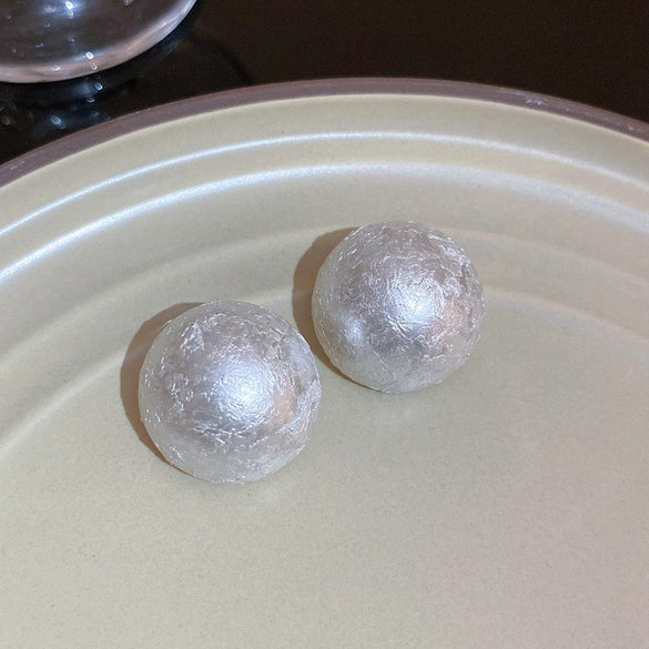 1 Pair Baroque Style Heart Shape Flower Tassel Inlay Alloy Artificial Pearls Rhinestones Drop Earrings