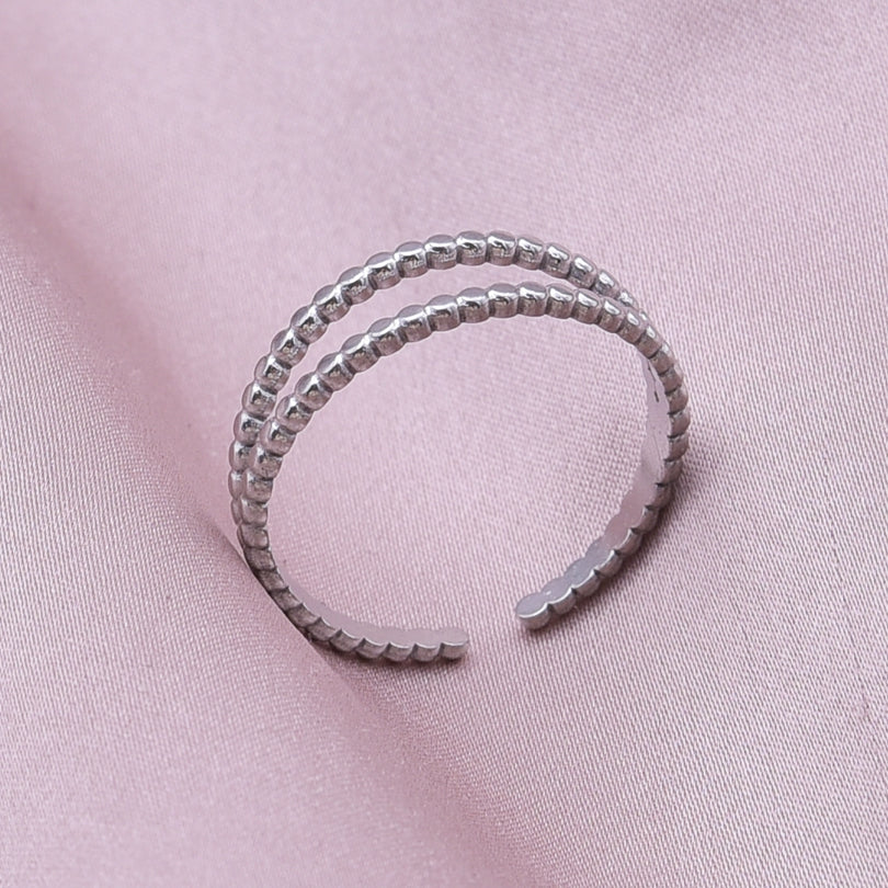 Simple Style Circle Stainless Steel Plating 18k Gold Plated Open Rings