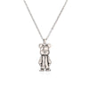 Simple Style Little Bear Stainless Steel Copper Plating Inlay Zircon Pendant Necklace