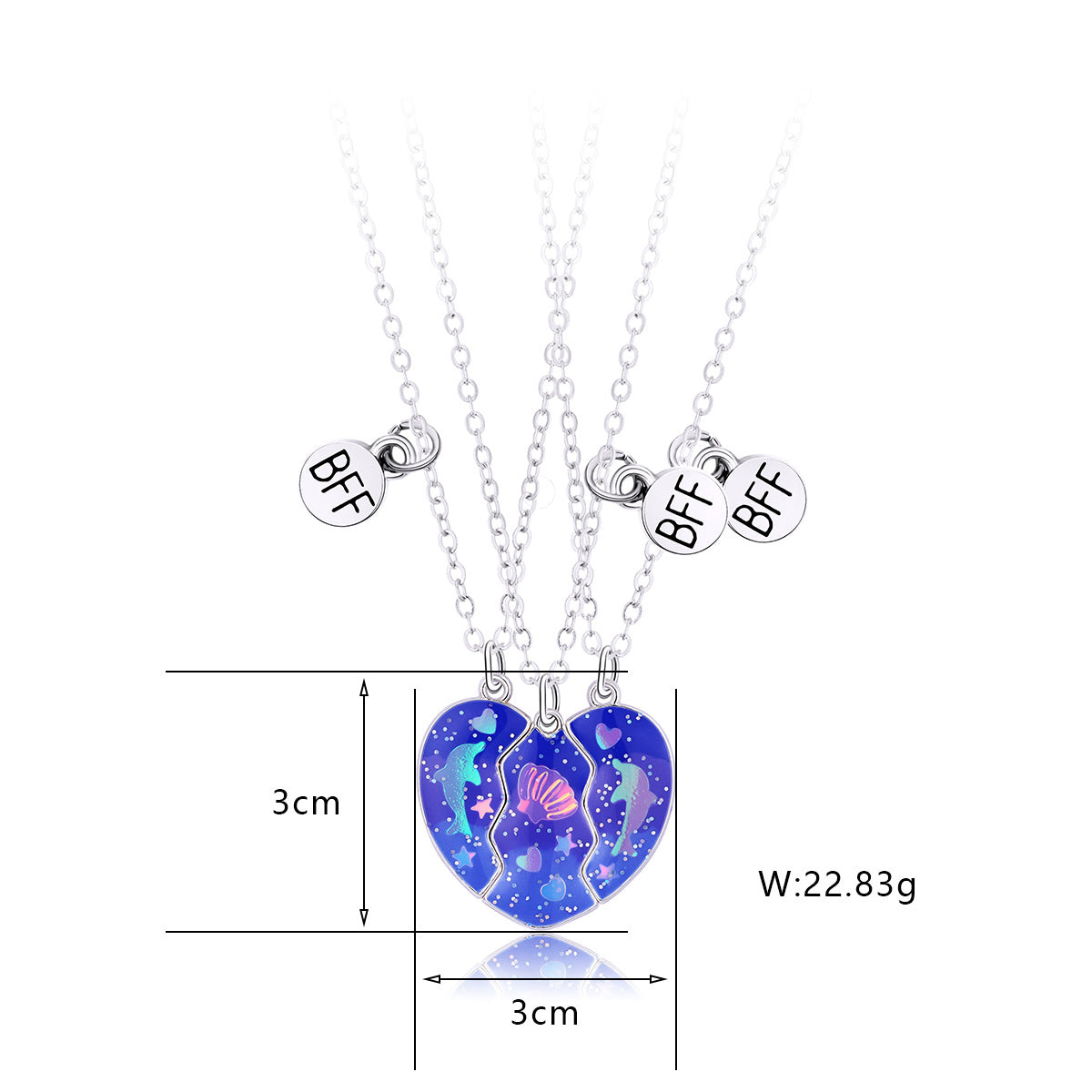 Casual Cute Star Heart Shape Alloy Kid's Pendant Necklace