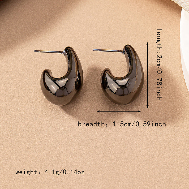 2 Pieces Ig Style Cute Sweet Water Droplets Arylic Ear Studs