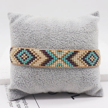 Vacation Bohemian Geometric Glass Knitting Unisex Bracelets