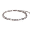 Basic Simple Style Classic Style Solid Color Stainless Steel Plating Inlay Rhinestones 18k Gold Plated Tennis Bracelet