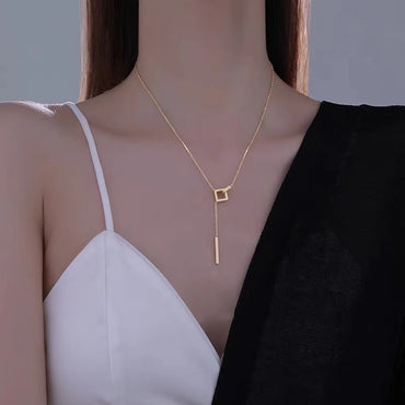 Stainless Steel Simple Style Geometric Plating Necklace