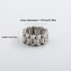 Hip-hop Retro Punk Geometric Stainless Steel Polishing Plating 18k Gold Plated Men's Rings