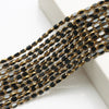 1 Set 4 * 6mm Glass Solid Color Beads