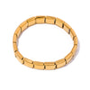 Simple Style Streetwear Solid Color Stainless Steel Plating 18k Gold Plated Bangle