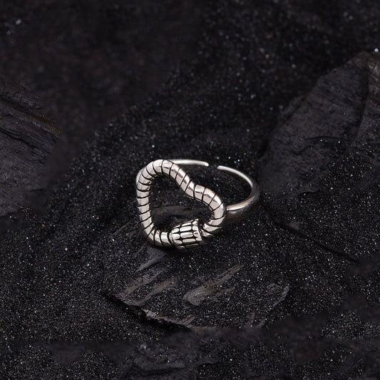Wholesale Simple Style Heart Shape Copper Open Rings