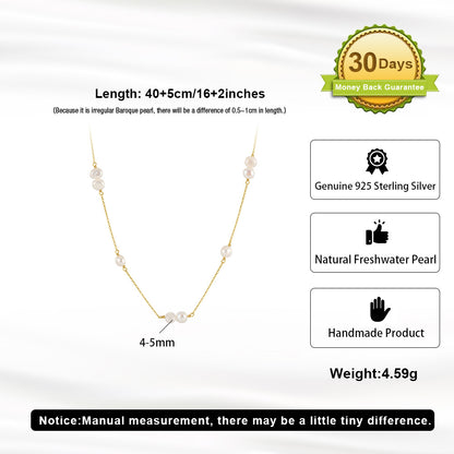 Simple Style Geometric Sterling Silver Plating Inlay Pearl 14k Gold Plated Pendant Necklace