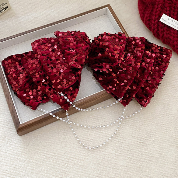 Women'S Sweet Bow Knot Cloth Hair Clip