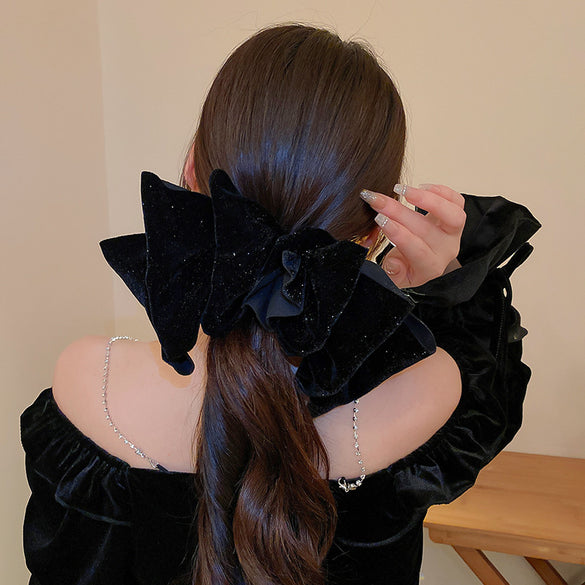 Women'S Sweet Bow Knot Cloth Hair Clip