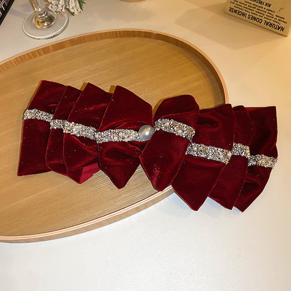 Women'S Sweet Bow Knot Cloth Hair Clip