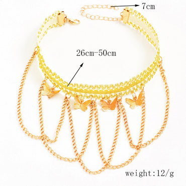 Simple Style Butterfly Alloy Plating Chain Women's Arm Chain