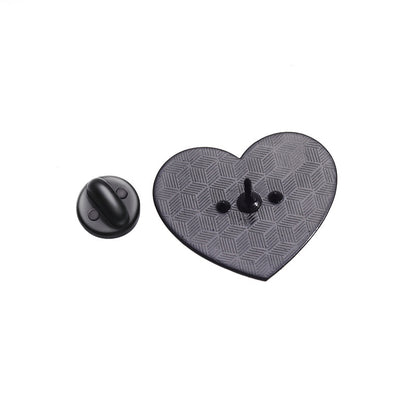 Cute Letter Heart Shape Alloy Plating Unisex Brooches