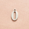 Stainless Steel Simple Style Number Plating Charms