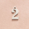 Stainless Steel Simple Style Number Plating Charms