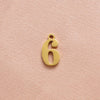 Stainless Steel Simple Style Number Plating Charms