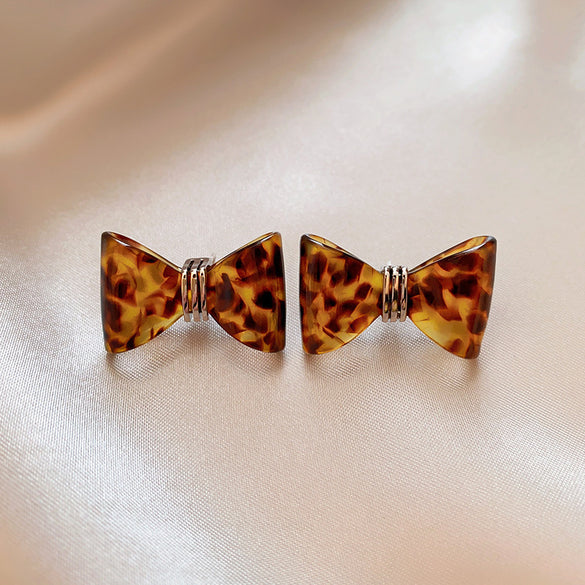 1 Pair Elegant Simple Style Geometric Plating Tiger Eye Drop Earrings Ear Studs