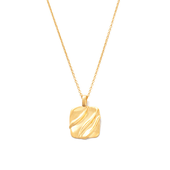 Sterling Silver Sweet Geometric Plating Inlay Pearl Necklace