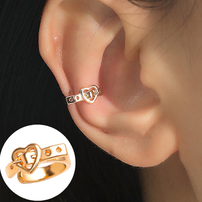 1 Piece Simple Style Commute Geometric Inlay Copper Zircon Ear Cuffs
