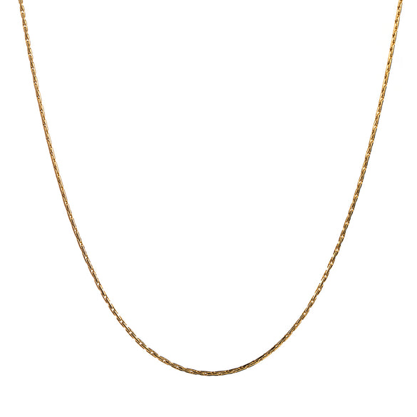 Casual Simple Style Solid Color Stainless Steel 18k Gold Plated Necklace