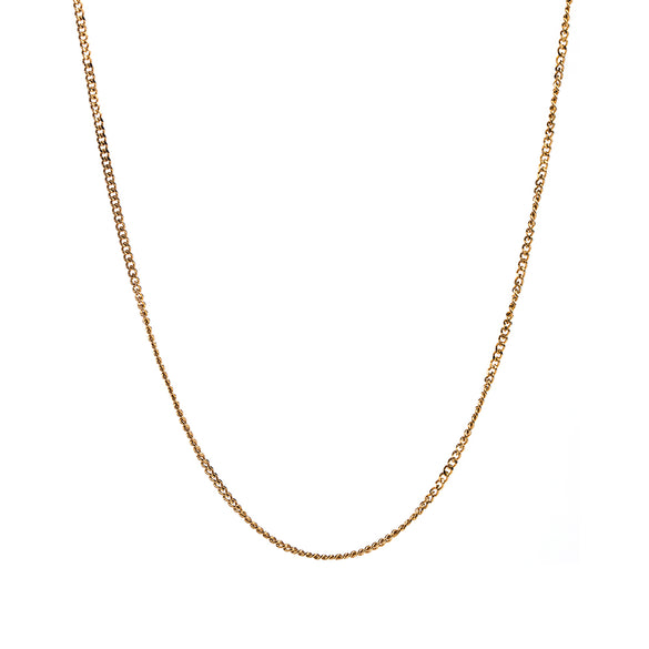 Casual Simple Style Solid Color Stainless Steel 18k Gold Plated Necklace