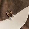1 Pair Elegant Retro Geometric Freshwater Pearl Earrings