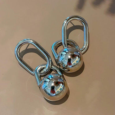 1 Pair Casual Simple Style Geometric Copper Drop Earrings