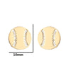 1 Pair Simple Style Solid Color Stainless Steel Irregular Plating Silver Plated Ear Studs