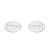 1 Pair Simple Style Solid Color Stainless Steel Irregular Plating Silver Plated Ear Studs