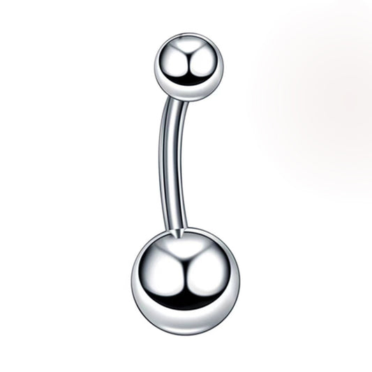 1 Piece Belly Rings Simple Style Solid Color Pure Titanium Belly Rings