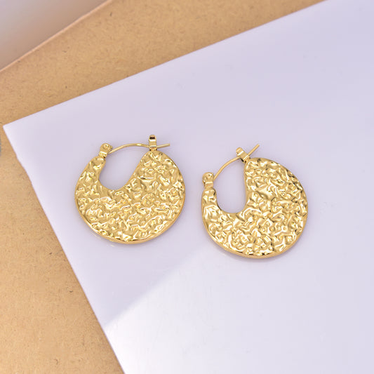 1 Pair IG Style Simple Style Geometric Titanium Steel 18K Gold Plated Earrings