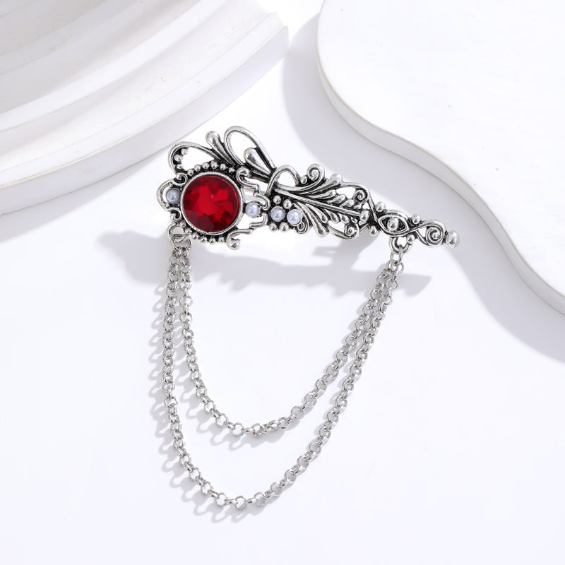 Casual Simple Style Rose Alloy Inlay Rhinestones Pearl Unisex Brooches