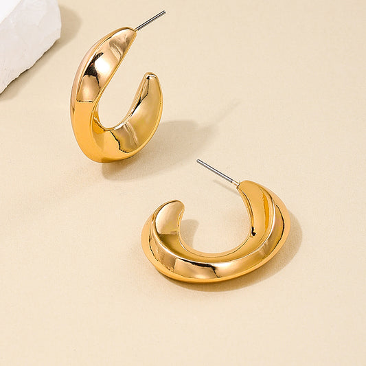 1 Pair Nordic Style Spiral CCB Ear Studs