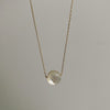 Copper 18K Gold Plated Simple Style Artistic Star Moon Flower Inlay Shell Necklace