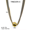 Wholesale Casual Streetwear Geometric Stainless Steel Plating 18k Gold Plated Necklace