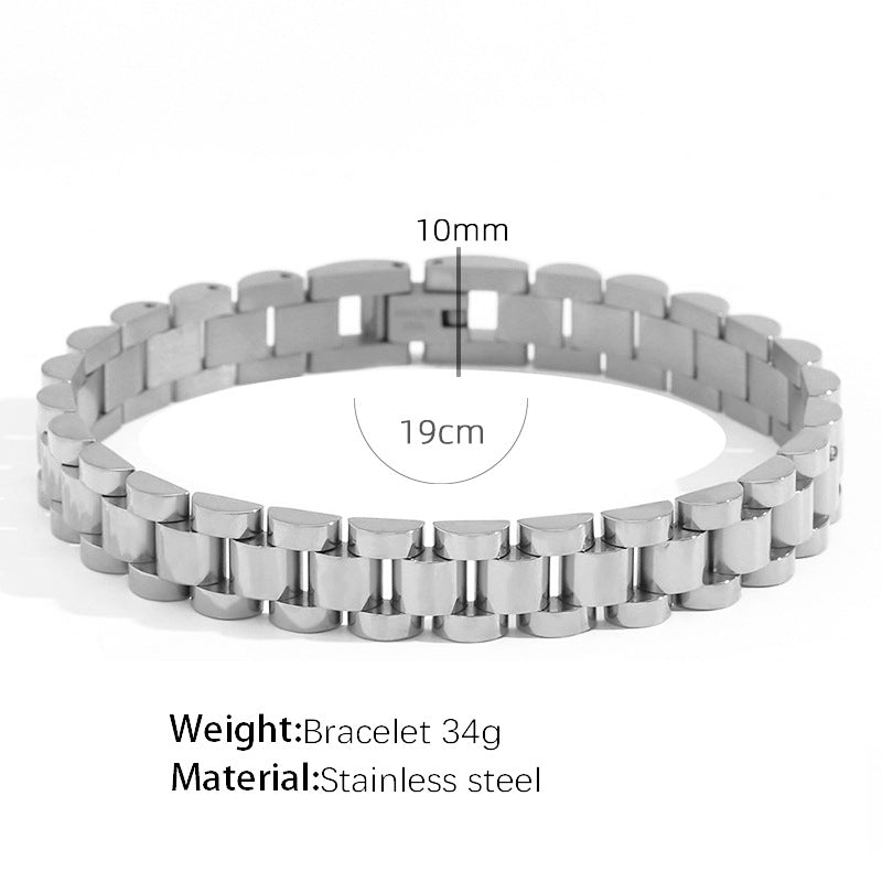 Titanium Steel IG Style Geometric Plating Rings Bracelets