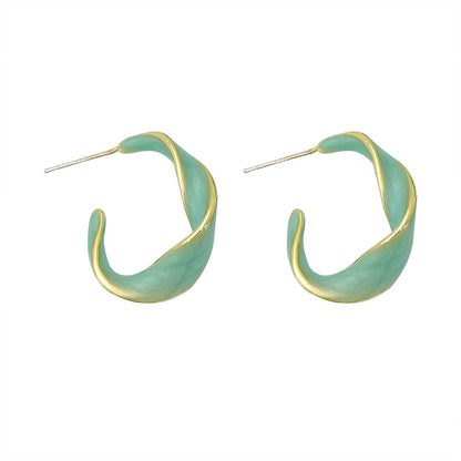 1 Pair Simple Style Irregular Plating Copper 18K Gold Plated Ear Studs
