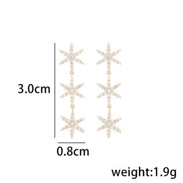 1 Pair Simple Style Classic Style Solid Color Plating Inlay Sterling Silver Zircon 14K Gold Plated Drop Earrings