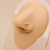 1 Piece Nose Rings & Studs Simple Style Geometric Metal Plating Inlay Zircon Nose Rings & Studs