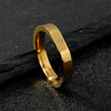 Stainless Steel Simple Style Cross Plating Rings
