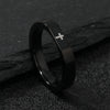 Stainless Steel Simple Style Cross Plating Rings