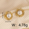 1 Pair Vintage Style Round Copper 18K Gold Plated Ear Studs