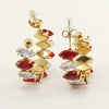 1 Pair Simple Style Classic Style Color Block Inlay Stainless Steel Zircon Ear Studs