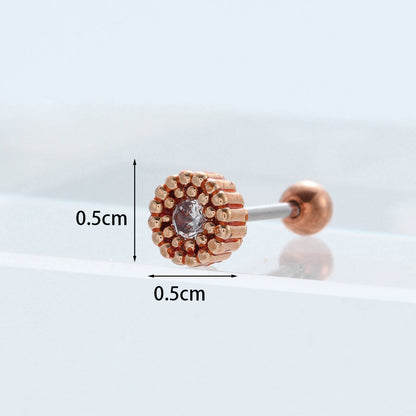 Fashion Copper Zircon Earrings