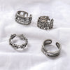 Simple Hollow Ring Set Retro Metal Old Anchor Cross Ring Batch