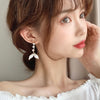 Elegant Geometric Bow Knot Imitation Pearl Alloy Inlay Rhinestones Women's Earrings 1 Pair