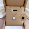 Simple Style Geometric Gourd Stainless Steel Plating Rhinestones Pendant Necklace