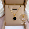 Simple Style Geometric Gourd Stainless Steel Plating Rhinestones Pendant Necklace
