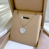 Simple Style Geometric Gourd Stainless Steel Plating Rhinestones Pendant Necklace